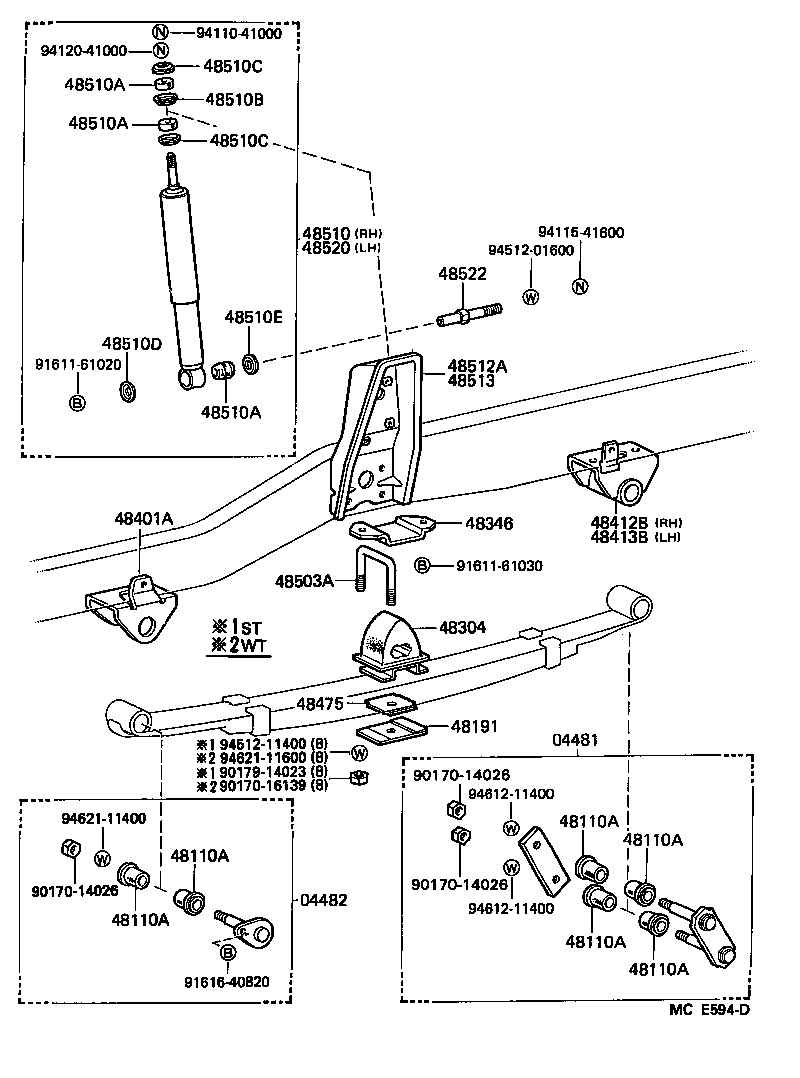 48253-25670 LEAF, FRONT SPRING, NO.5 product image