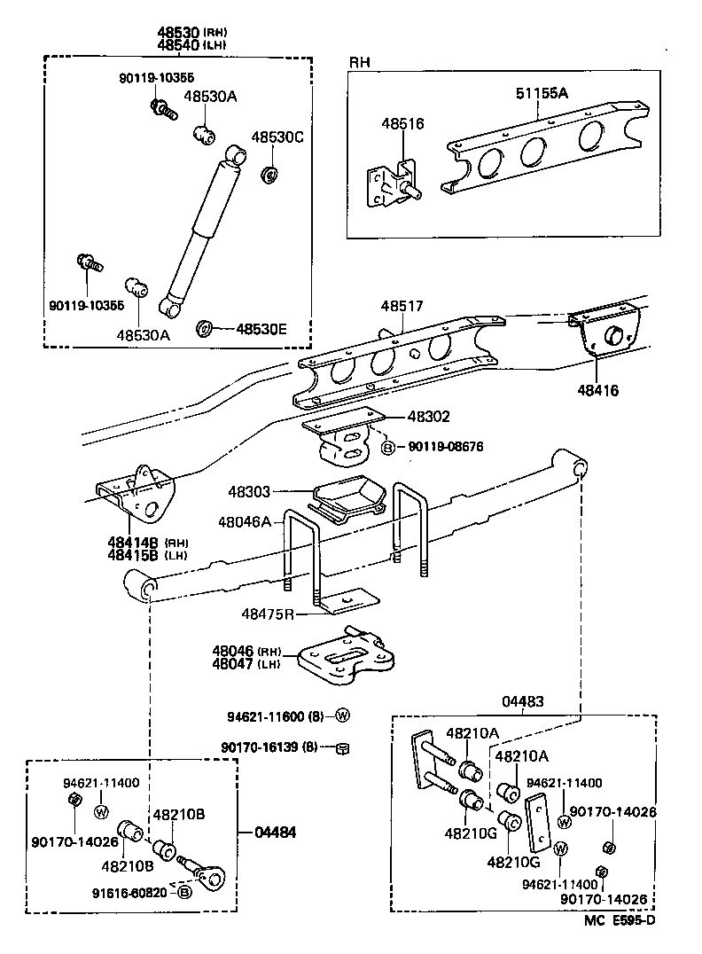 48212-25640 LEAF, REAR SPRING, NO.2 product image