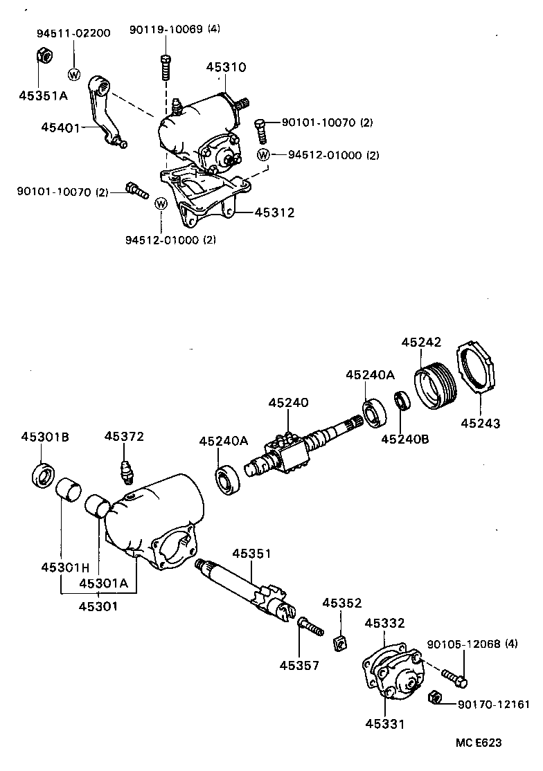 94110-41000 NUT(FOR STEERING DAMPER) product image