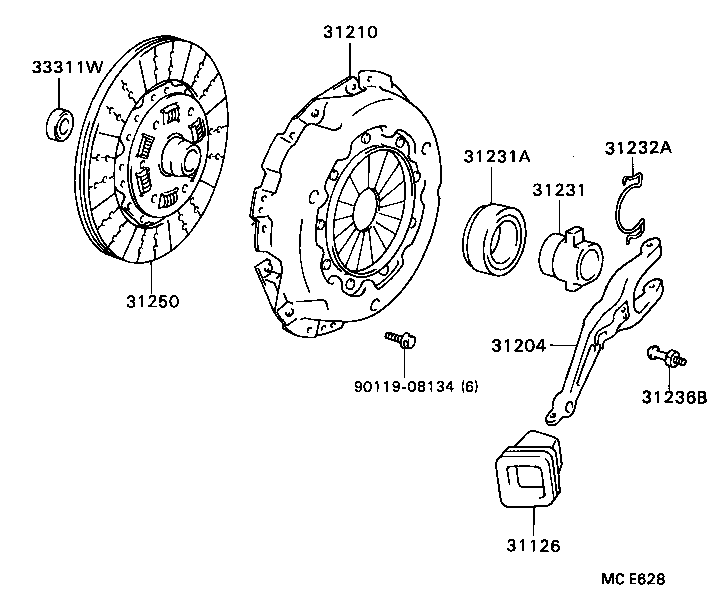 31250-36370 DISC ASSY, CLUTCH product image