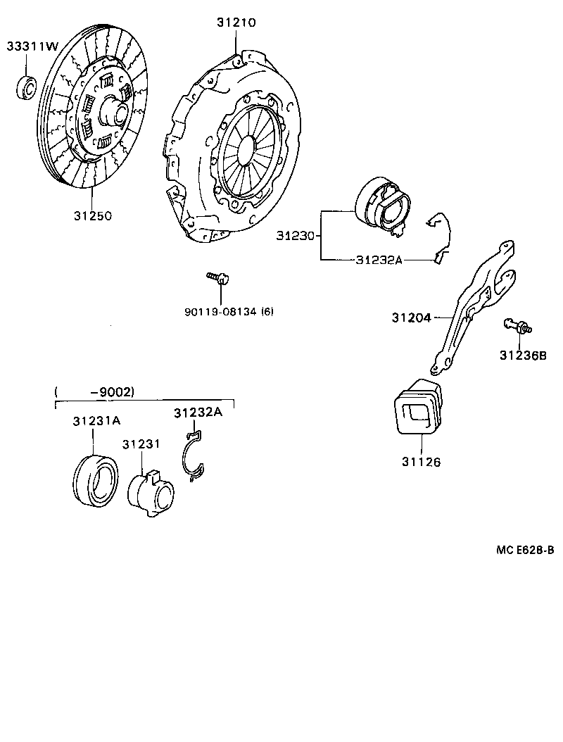 31204-36080 FORK SUB-ASSY, CLUTCH RELEASE product image