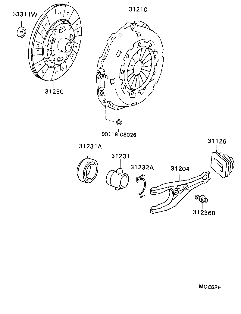 31250-36262 DISC ASSY, CLUTCH product image