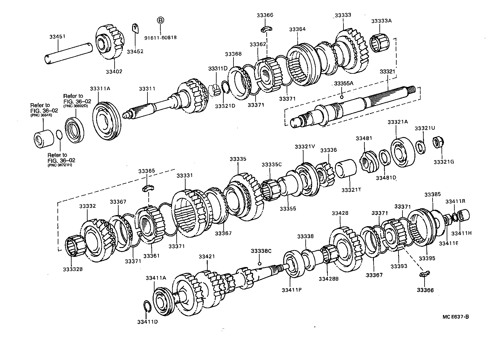 33335-36120 GEAR, 1ST product image