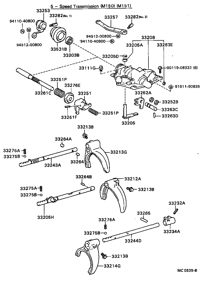 33207-36030 HOUSING SUB-ASSY, SHIFT LEVER SHAFT product image