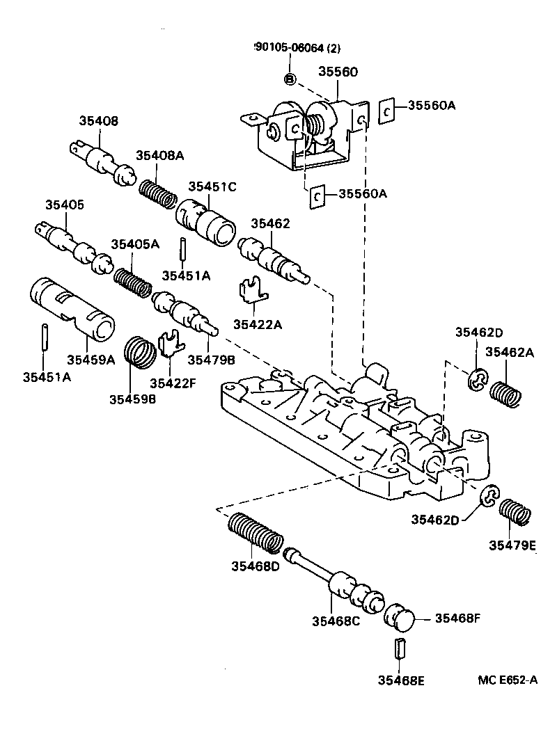 35432-36021 PLATE, VALVE BODY, NO.1 product image