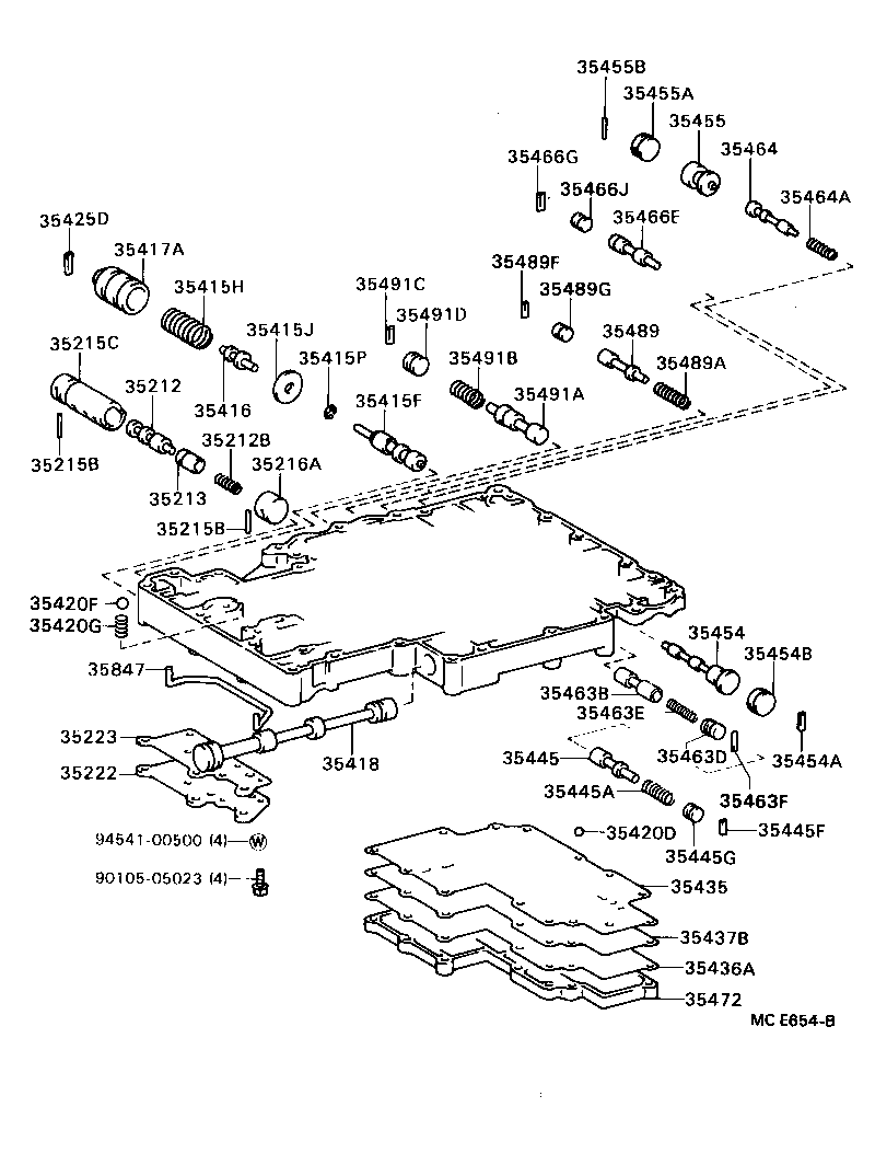 35432-36021 PLATE, VALVE BODY, NO.1 product image