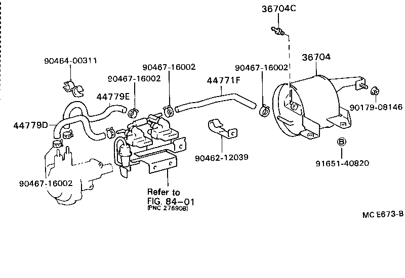 36704-36011 RESERVOIR SUB-ASSY, TRANSMISSION VACUUM product image
