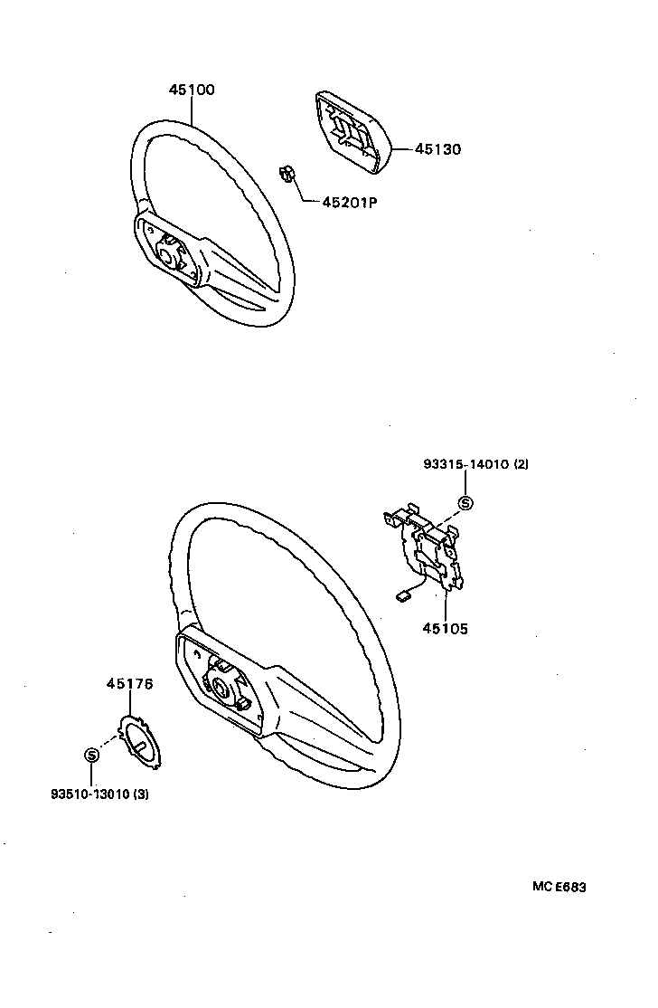 45130-36070-B0 BUTTON ASSY, HORN product image