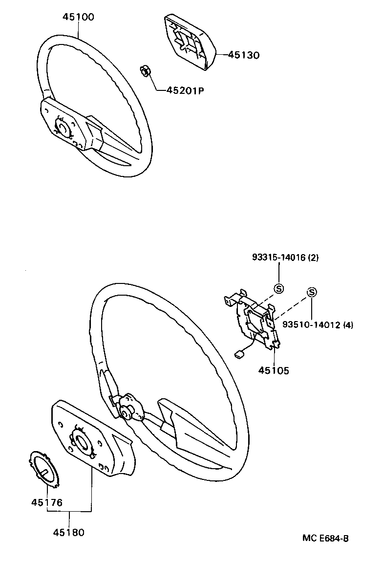 45130-36070-B0 BUTTON ASSY, HORN product image