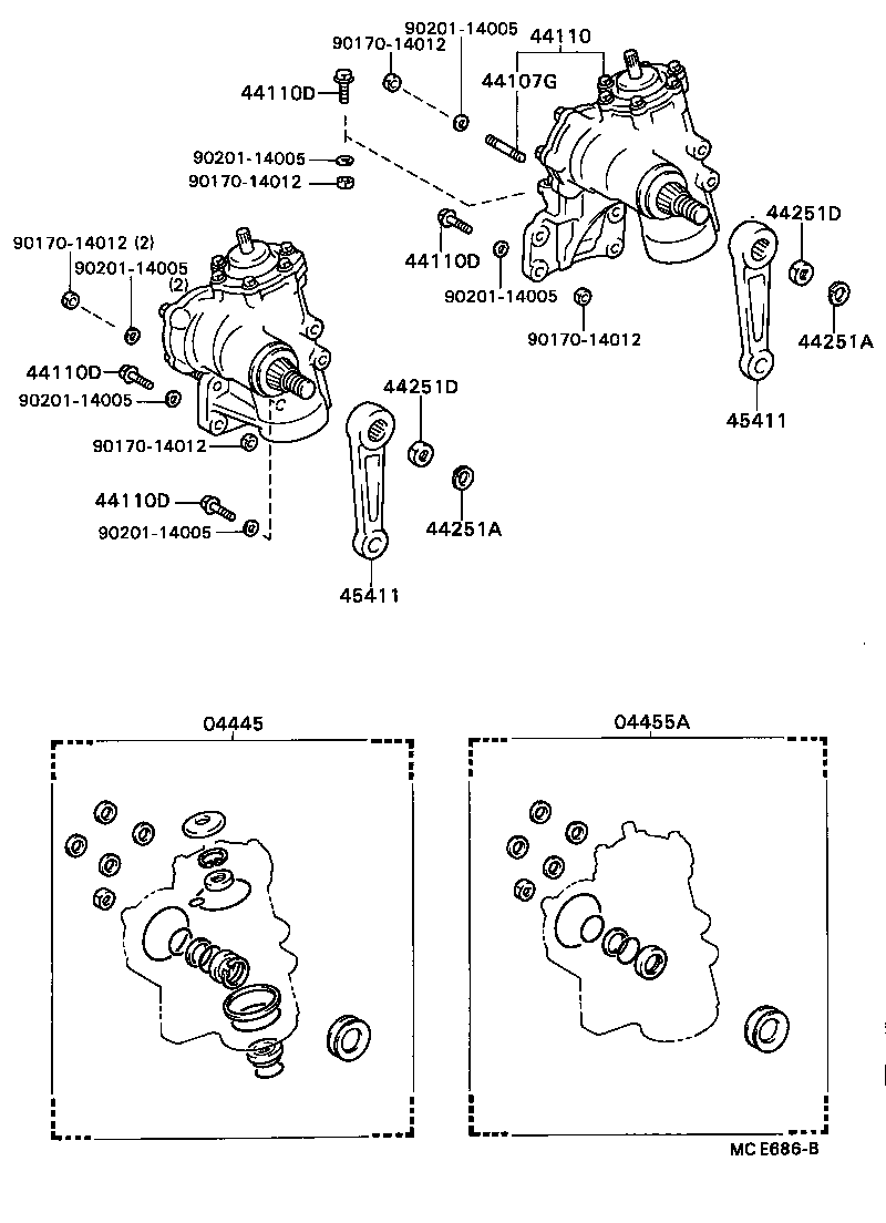 44015-36100 SHAFT SUB-ASSY, SECTOR product image