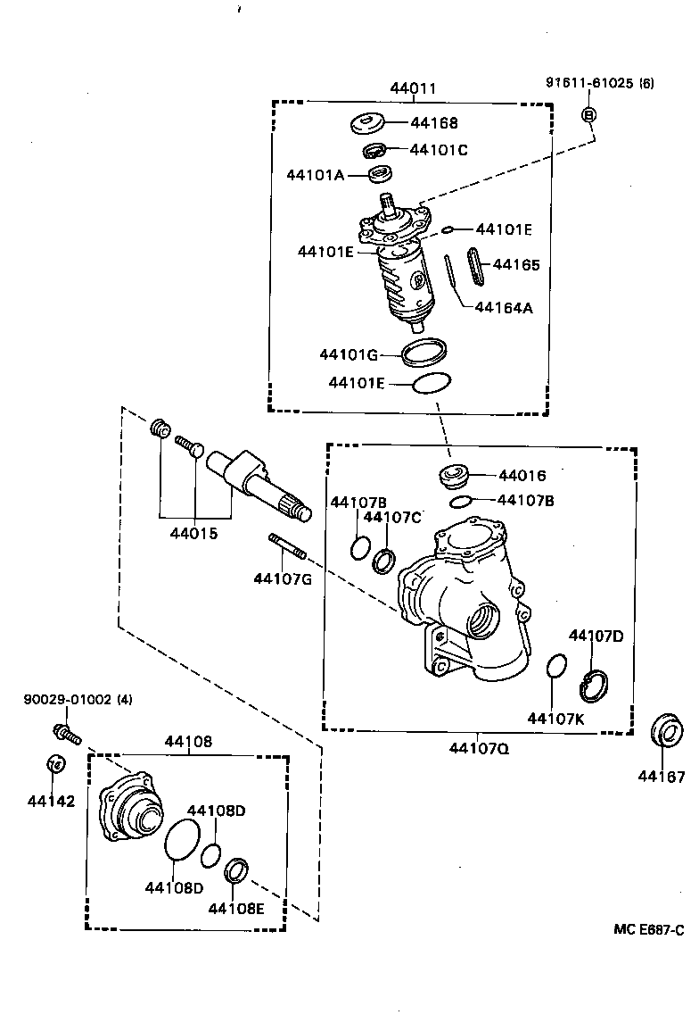 44110-36231 GEAR ASSY, POWER STEERING product image