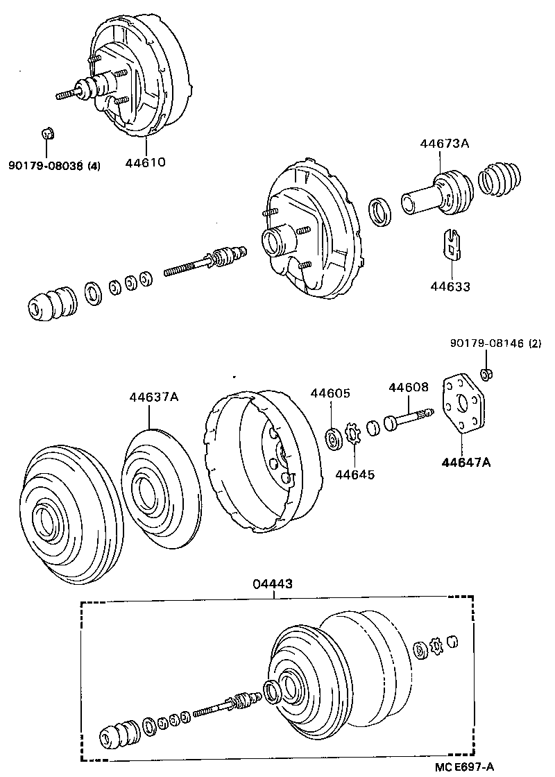 44610-36382 BOOSTER ASSY, BRAKE product image
