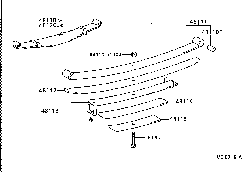 48102-3B560 LEAF, FRONT SPRING, NO.4 product image