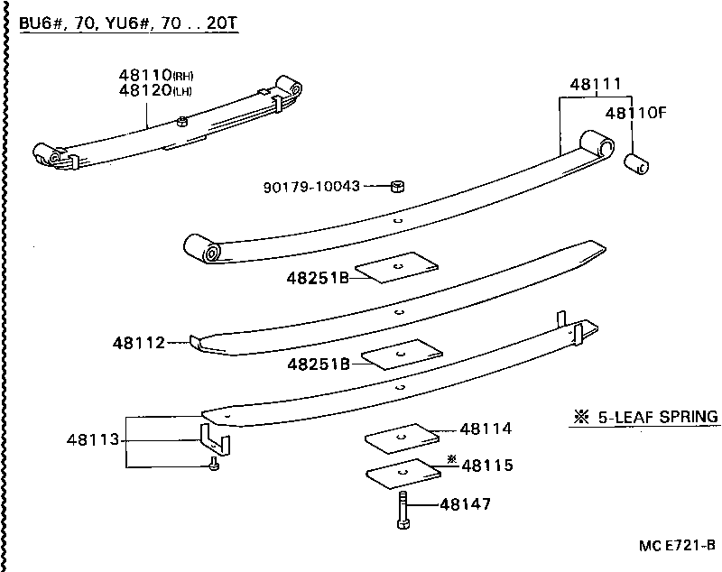 48102-3B560 LEAF, FRONT SPRING, NO.4 product image