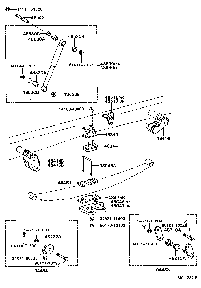 48202-3B280 LEAF, REAR SPRING, NO.3 product image