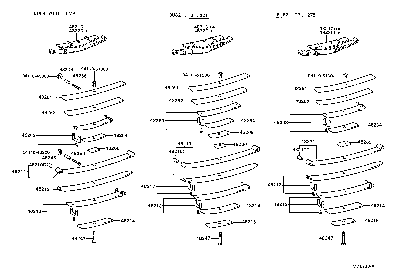 48202-3B260 LEAF, REAR SPRING, NO.3 product image