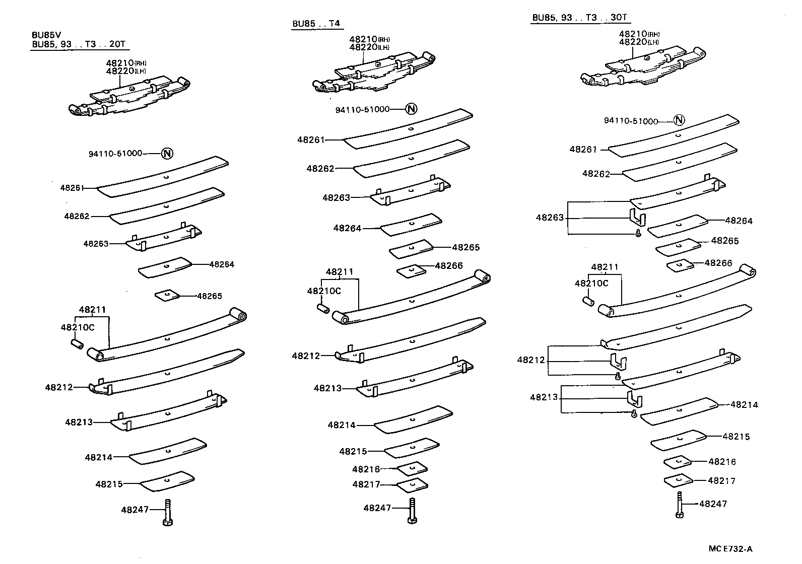 48202-3B260 LEAF, REAR SPRING, NO.3 product image