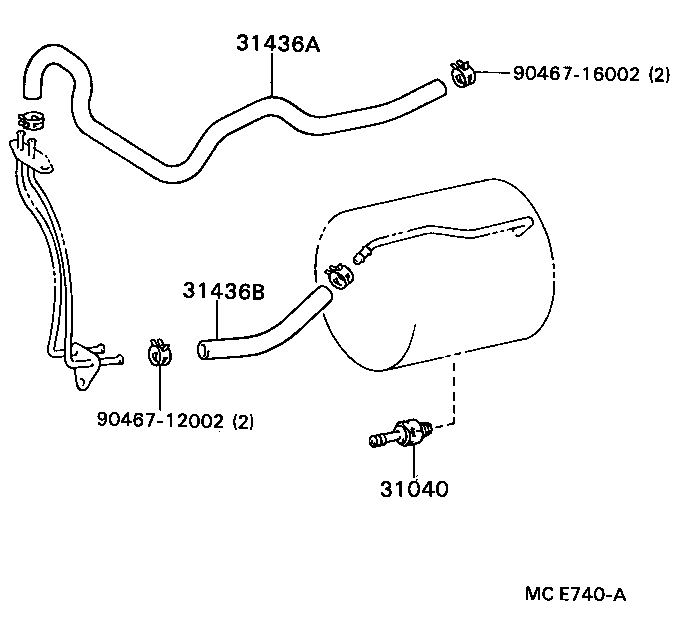 31040-36010 VALVE ASSY, CLUTCH VACUUM CHECK product image