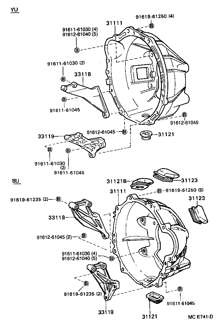 31111-36250 HOUSING, CLUTCH product image