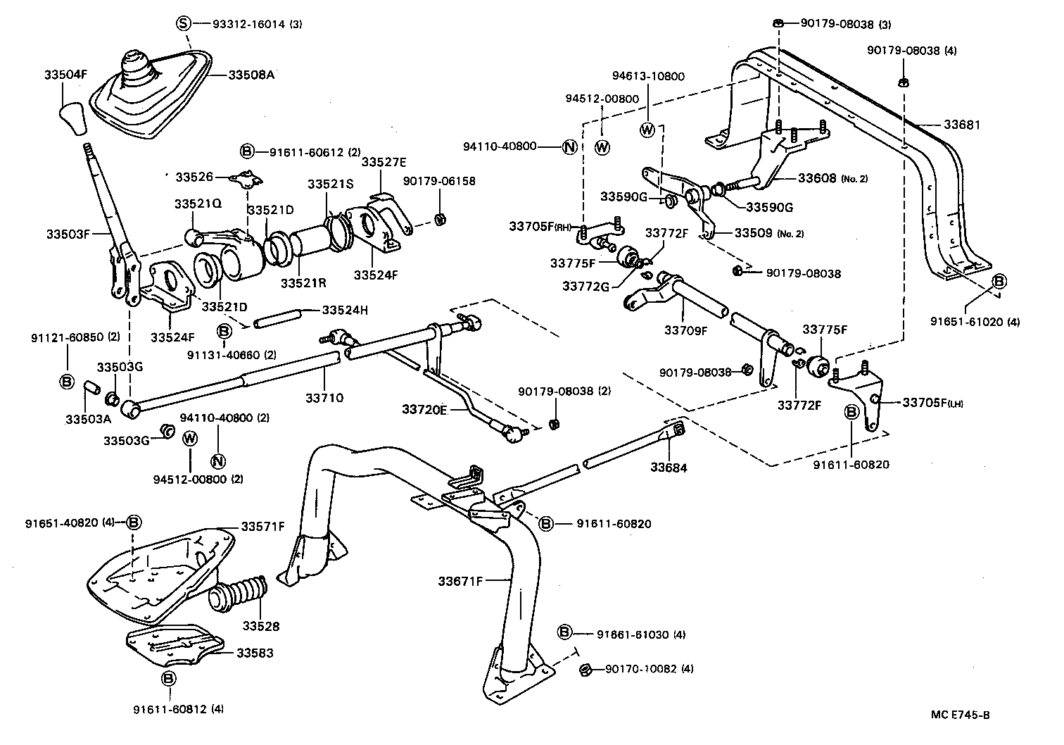 33504-36050-06 KNOB SUB-ASSY, SHIFT LEVER product image