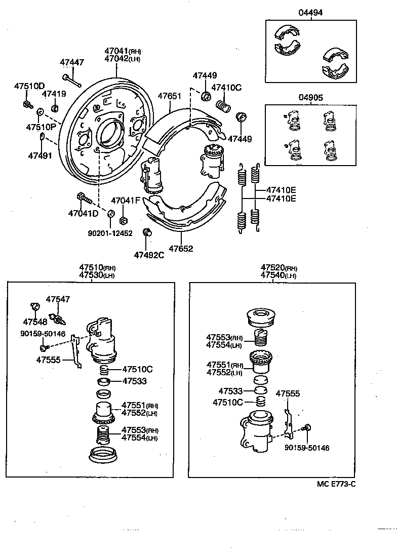 04494-36070 SHOE KIT, FRONT BRAKE product image