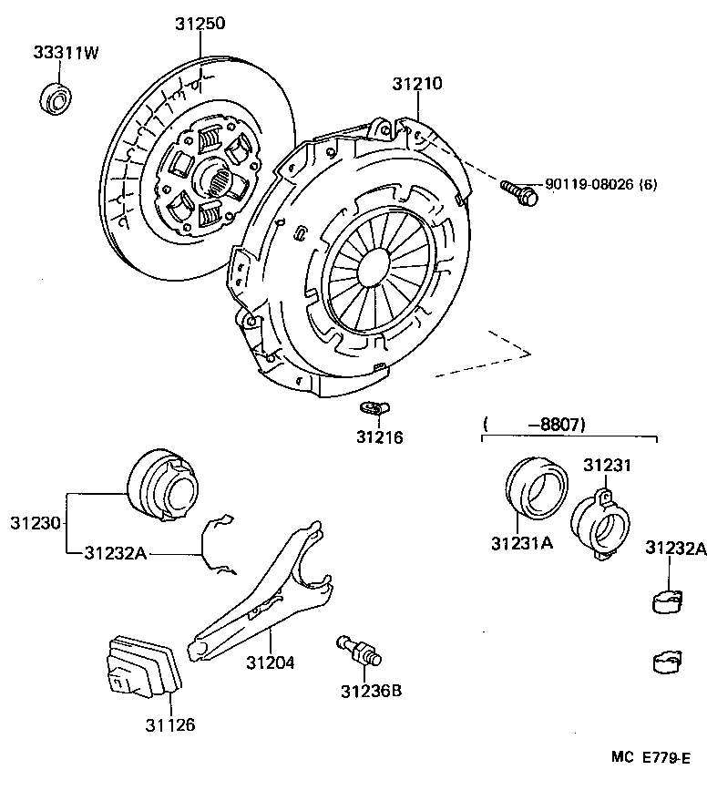 31250-30381 DISC ASSY, CLUTCH product image