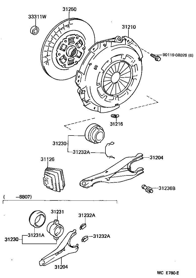 31250-30381 DISC ASSY, CLUTCH product image