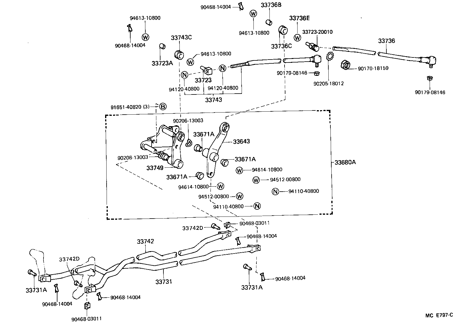 33530-26031 LEVER ASSY, SHIFT (FOR COLUMN SHIFT) product image