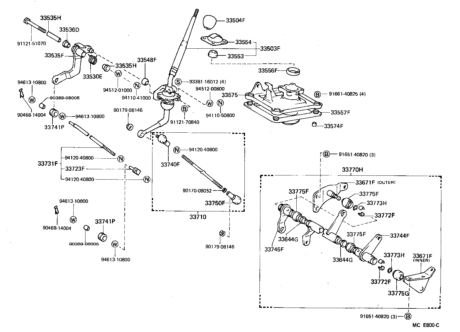 33623-14030-16 BUTTON, SHIFT LEVER KNOB product image