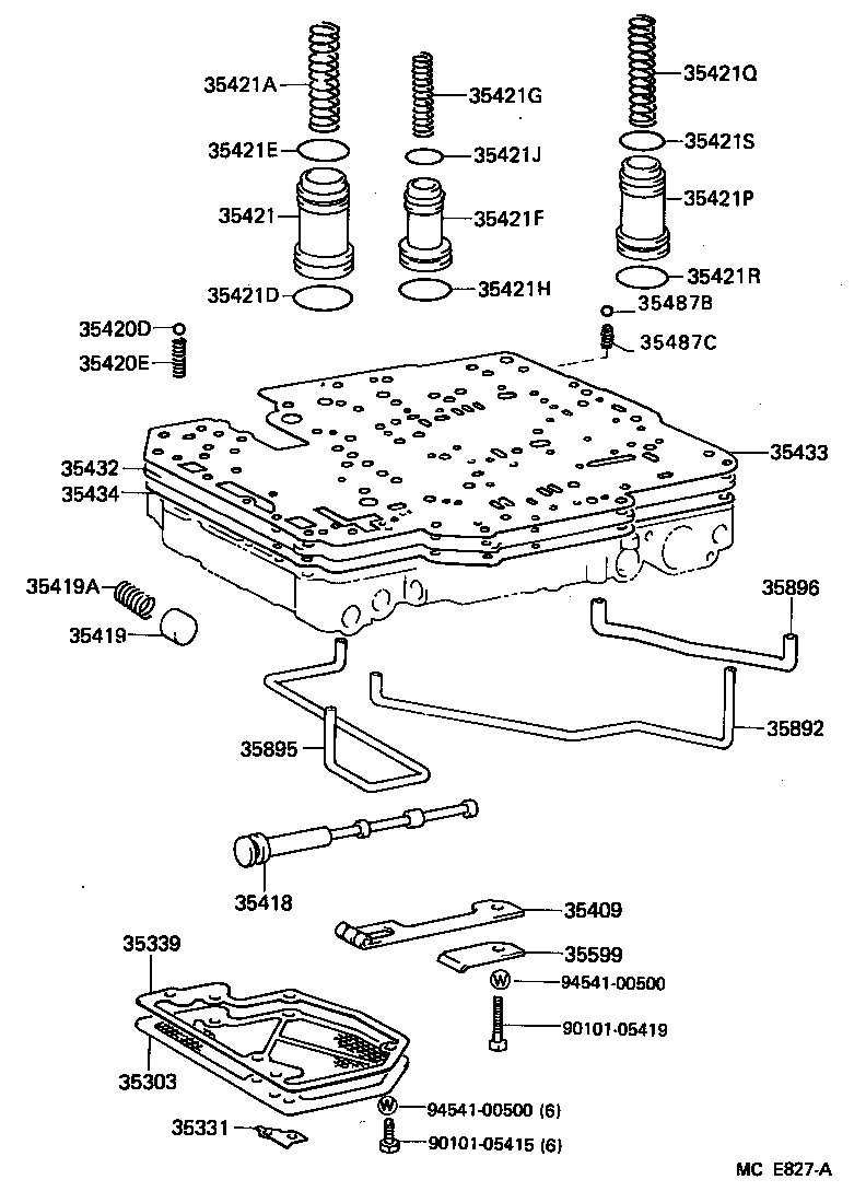 90501-29021 SPRING, COMPRESSION (FOR ACCUMULATOR PISTON NO.2) product image