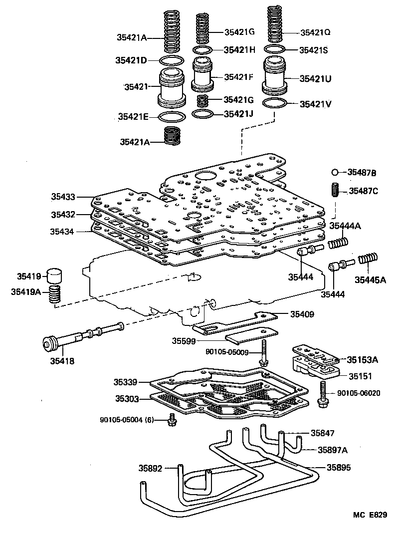 90501-29021 SPRING, COMPRESSION (FOR ACCUMULATOR PISTON NO.2) product image