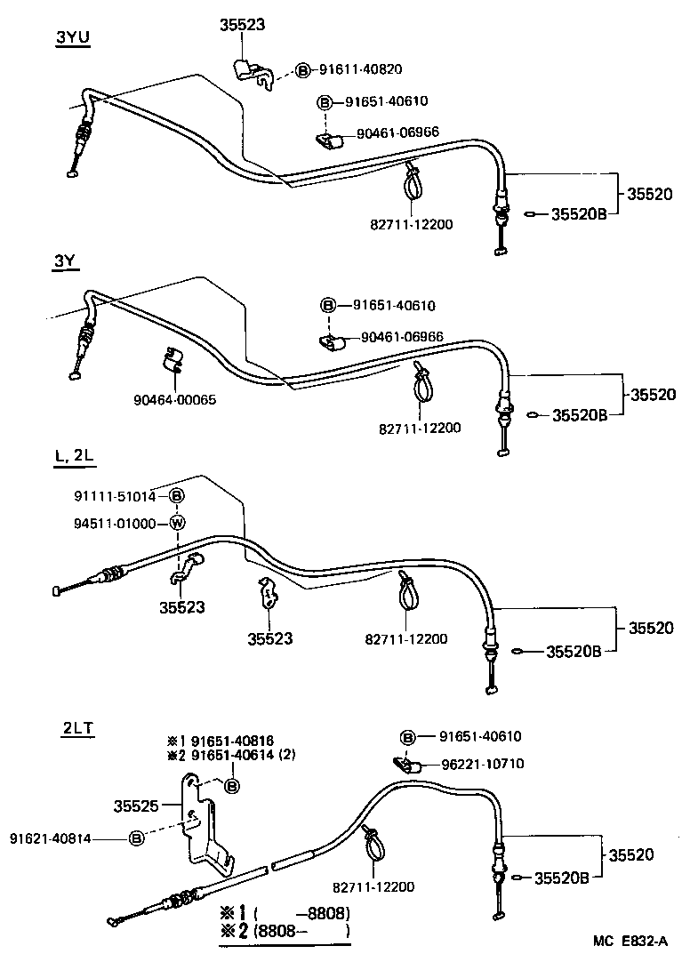 35525-26020 BRACKET, THROTTLE CABLE product image