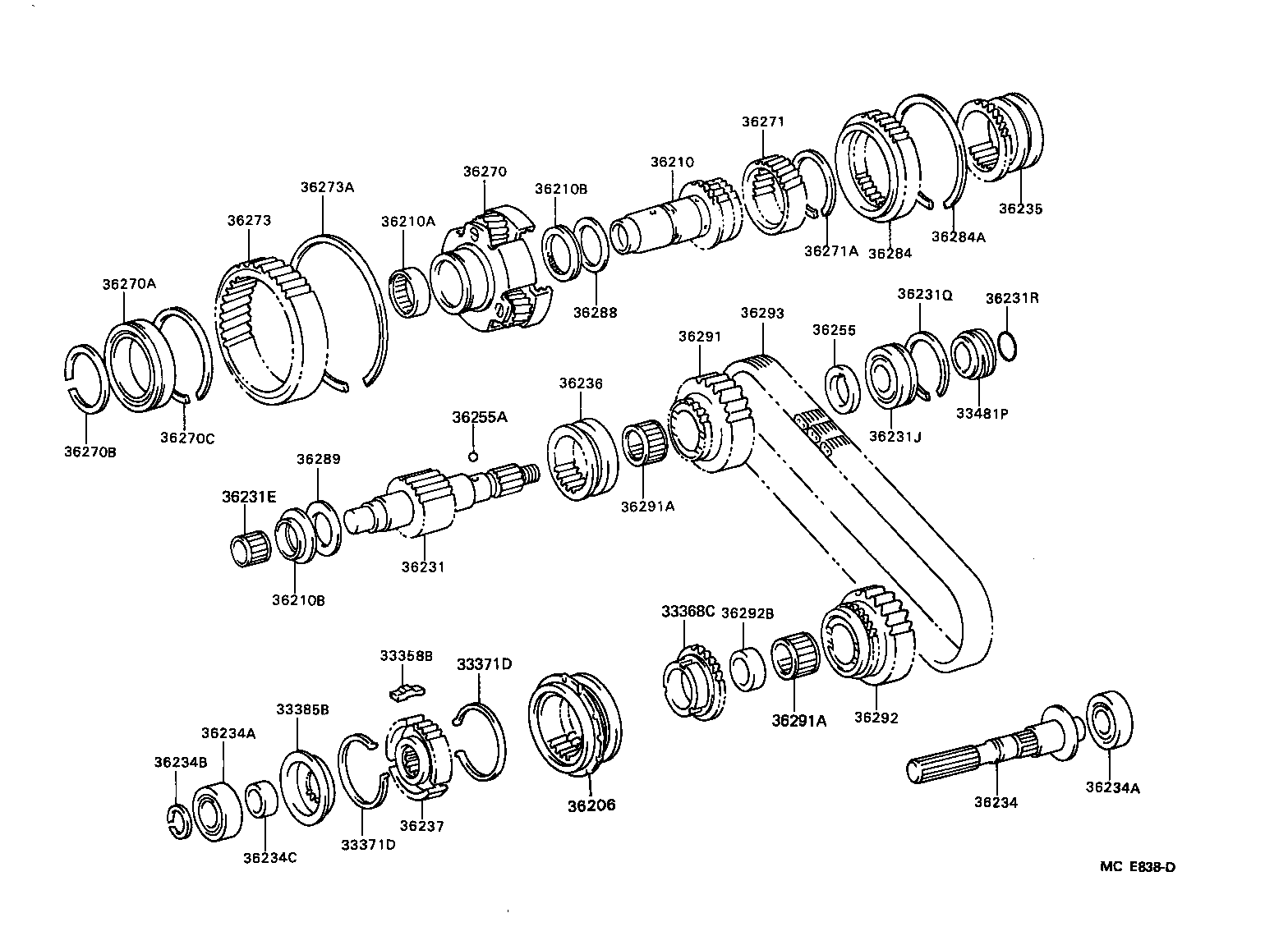 33481-26090 GEAR, SPEEDOMETER DRIVE (FOR TRANSFER) product image