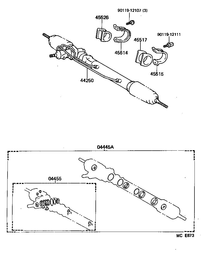 44203-26011 HOUSING SUB-ASSY, POWER STEERING RACK product image