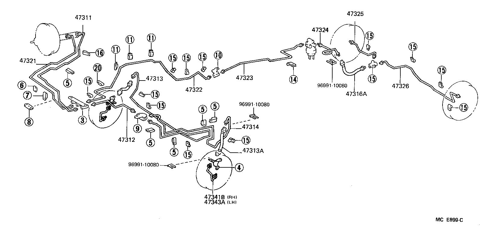 47190-26020 VALVE ASSY, PROPORTIONING & BY-PASS product image
