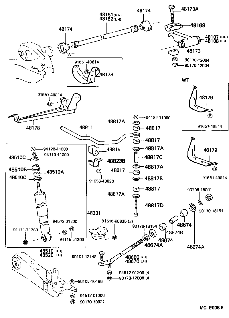 48161-26110 SPRING, TORSION BAR, RH product image