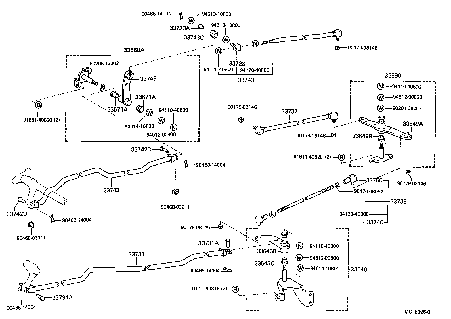 33530-26021 LEVER ASSY, SHIFT (FOR COLUMN SHIFT) product image