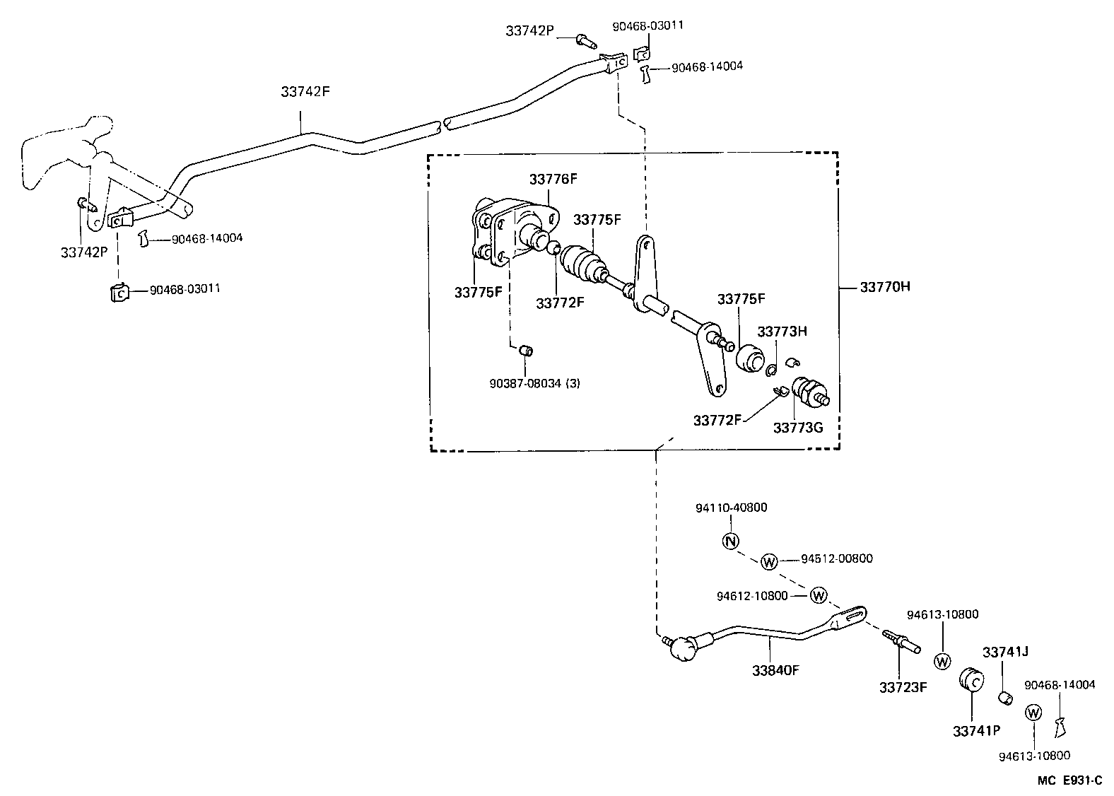 33502-26014 PLATE SUB-ASSY, SHIFT LEVER product image