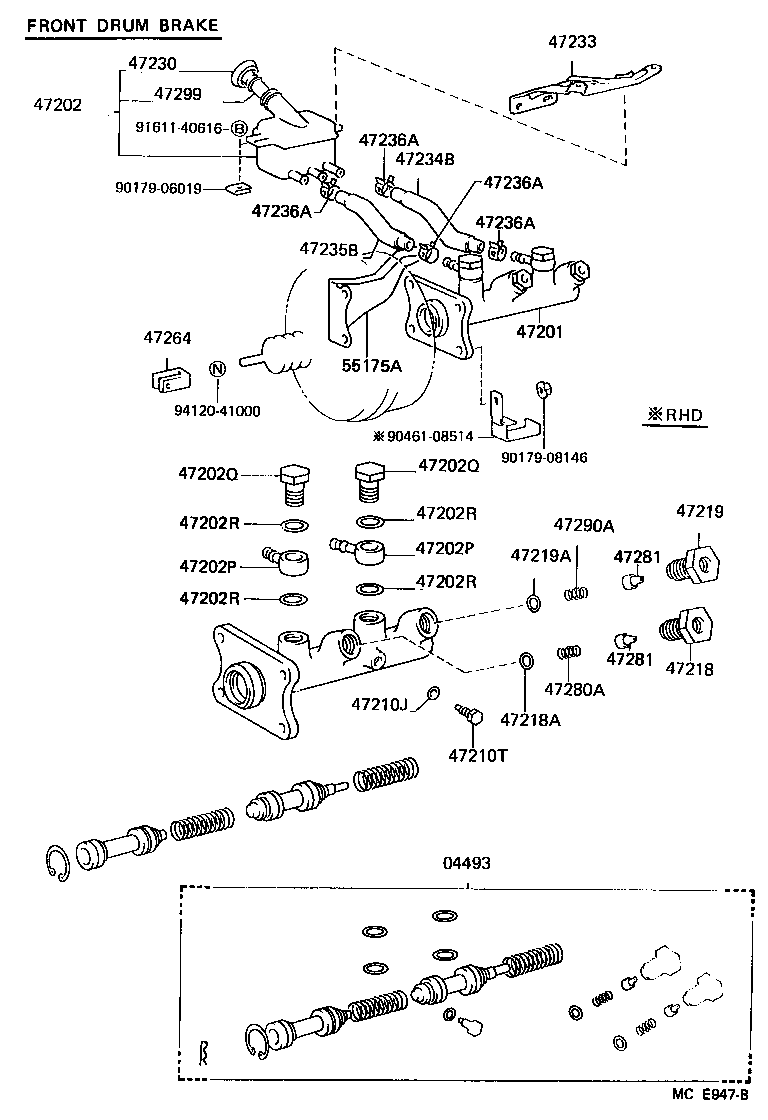 47235-26151 TUBE, BRAKE MASTER CYRINDER RESERVOIR, NO.2 product image
