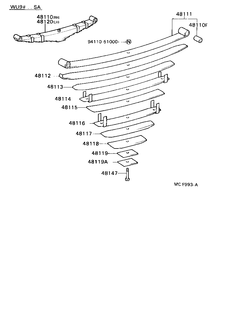 48112-3B600 LEAF, FRONT SPRING, NO.2 product image