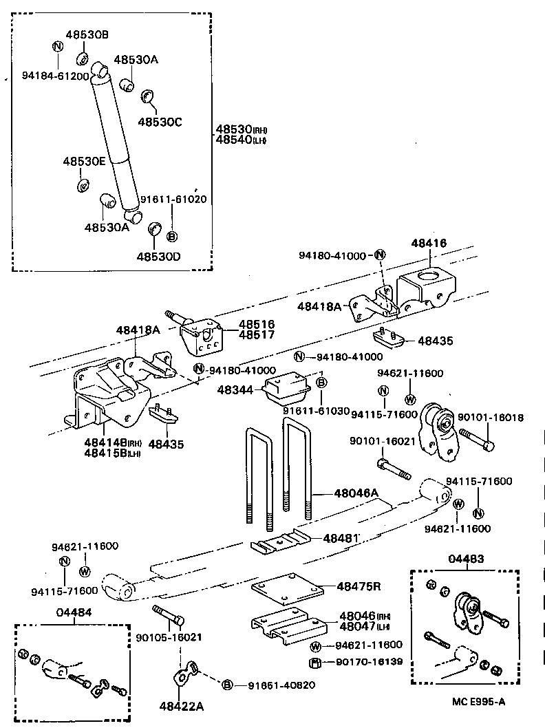 48210-3B350 SPRING ASSY, REAR RH product image