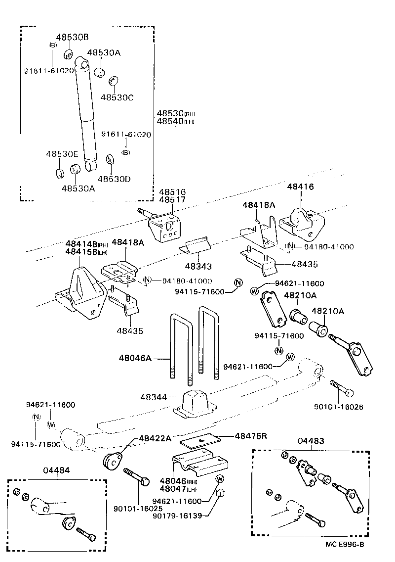 48202-3B280 LEAF, REAR SPRING, NO.3 product image