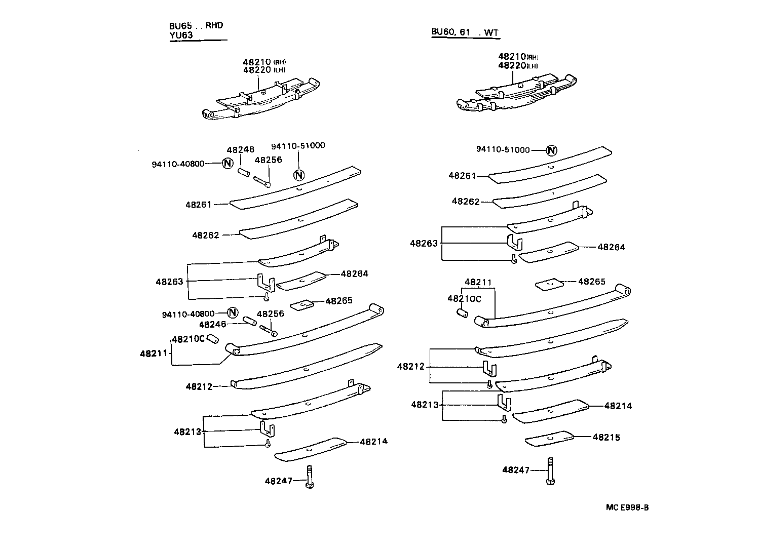 48202-3B280 LEAF, REAR SPRING, NO.3 product image