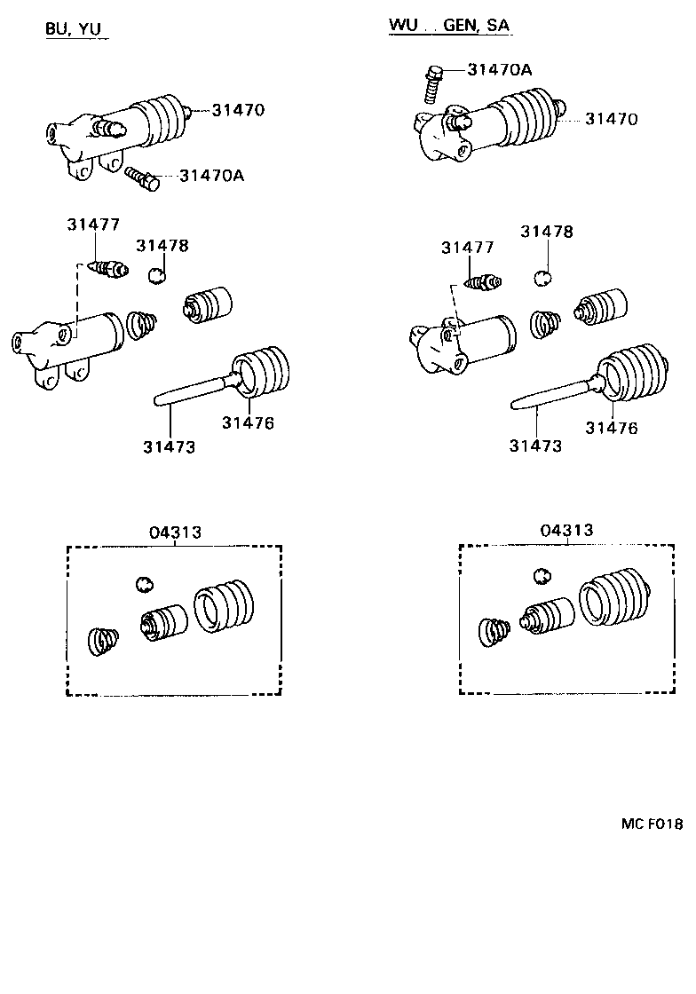 31468-36010 BRACKET, BLEEDER TUBE, NO.1 product image