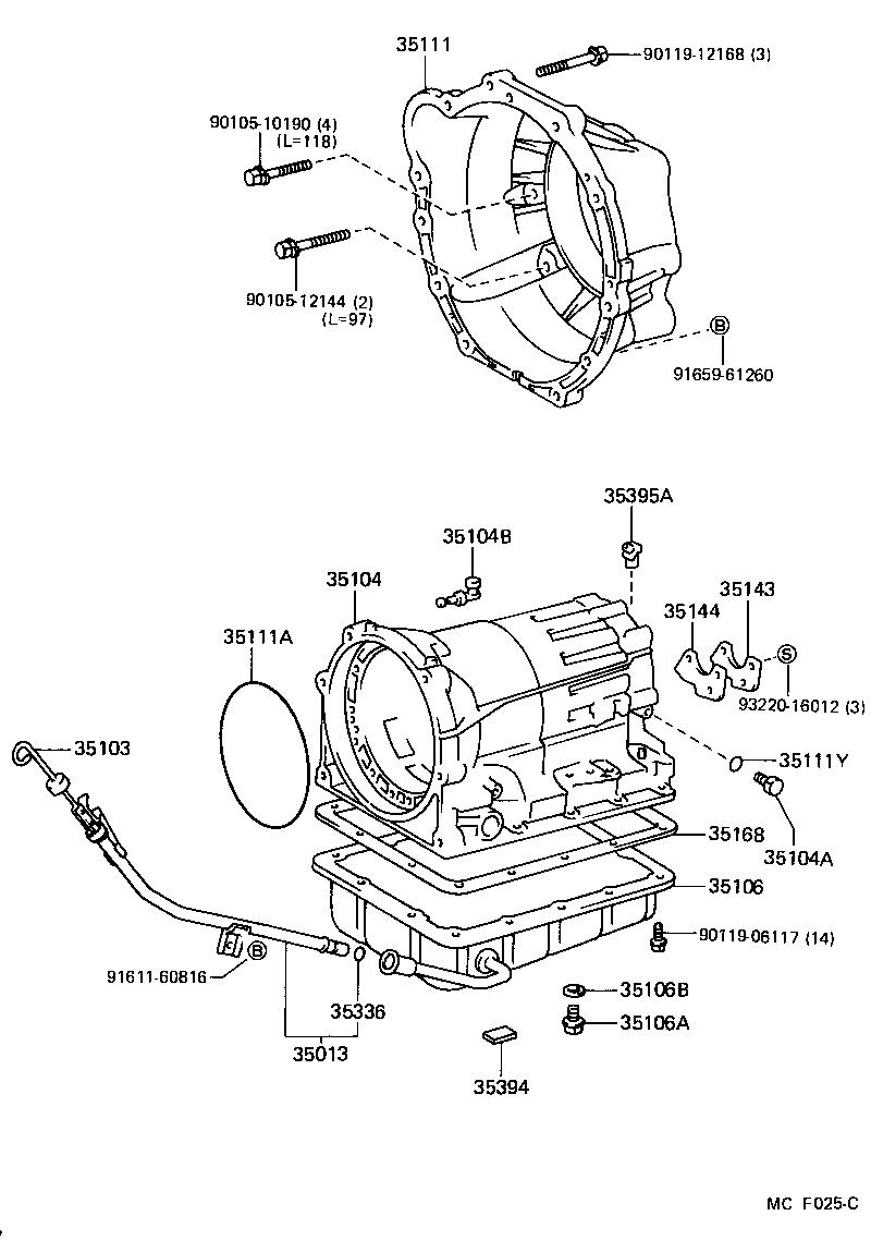 35013-30170 TUBE SUB-ASSY, TRANSMISSION OIL FILLER product image