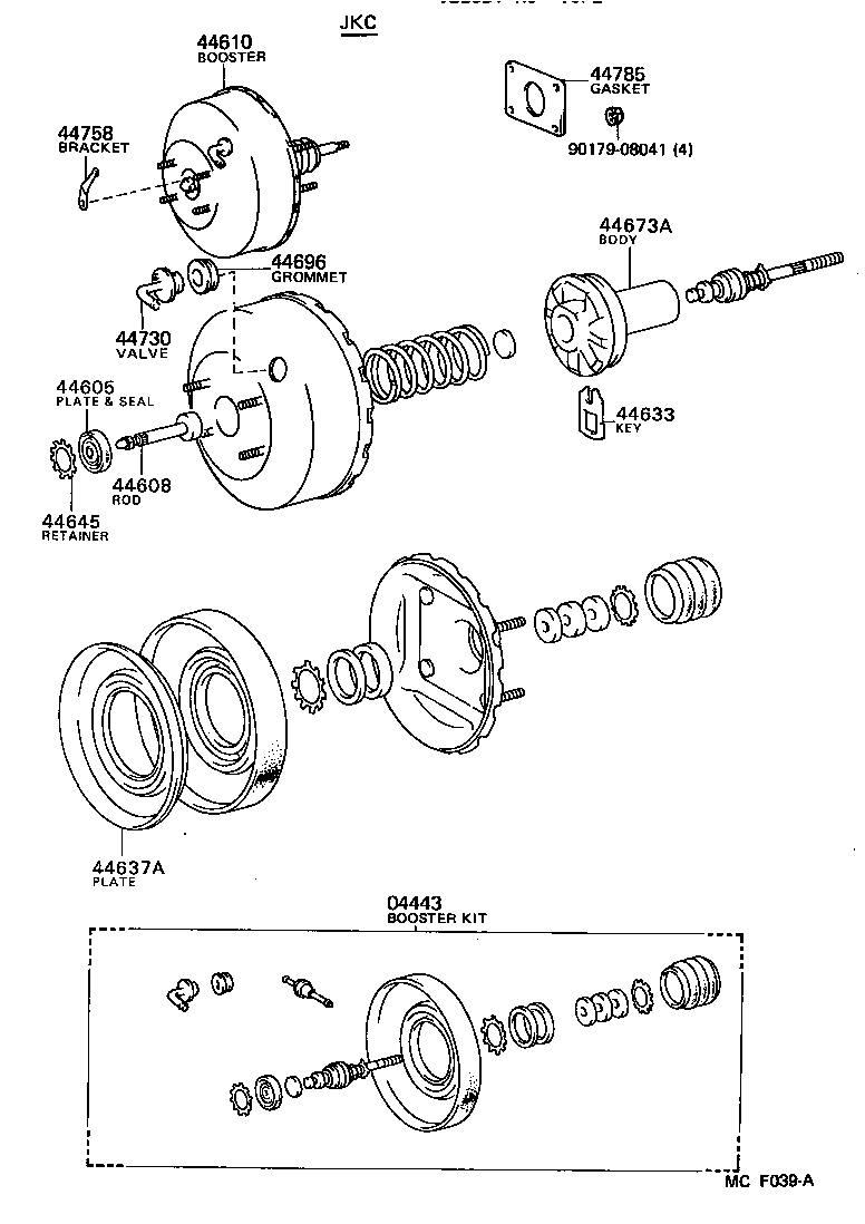 44610-30630 BOOSTER ASSY, BRAKE product image