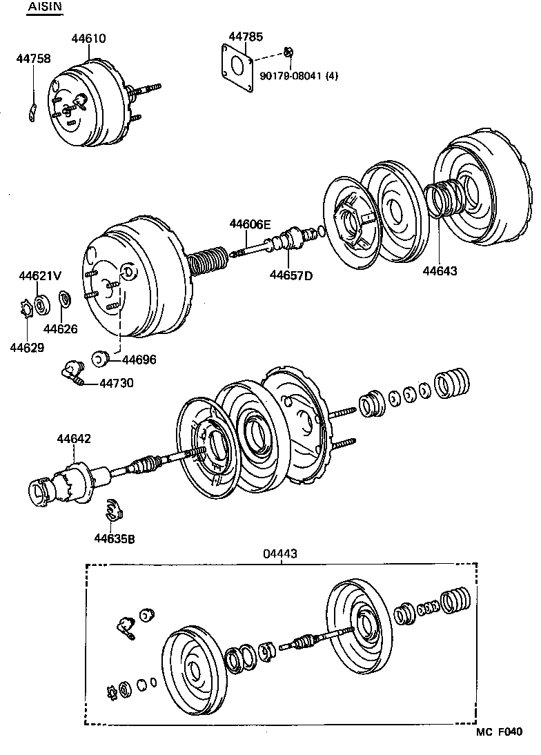 44610-30630 BOOSTER ASSY, BRAKE product image