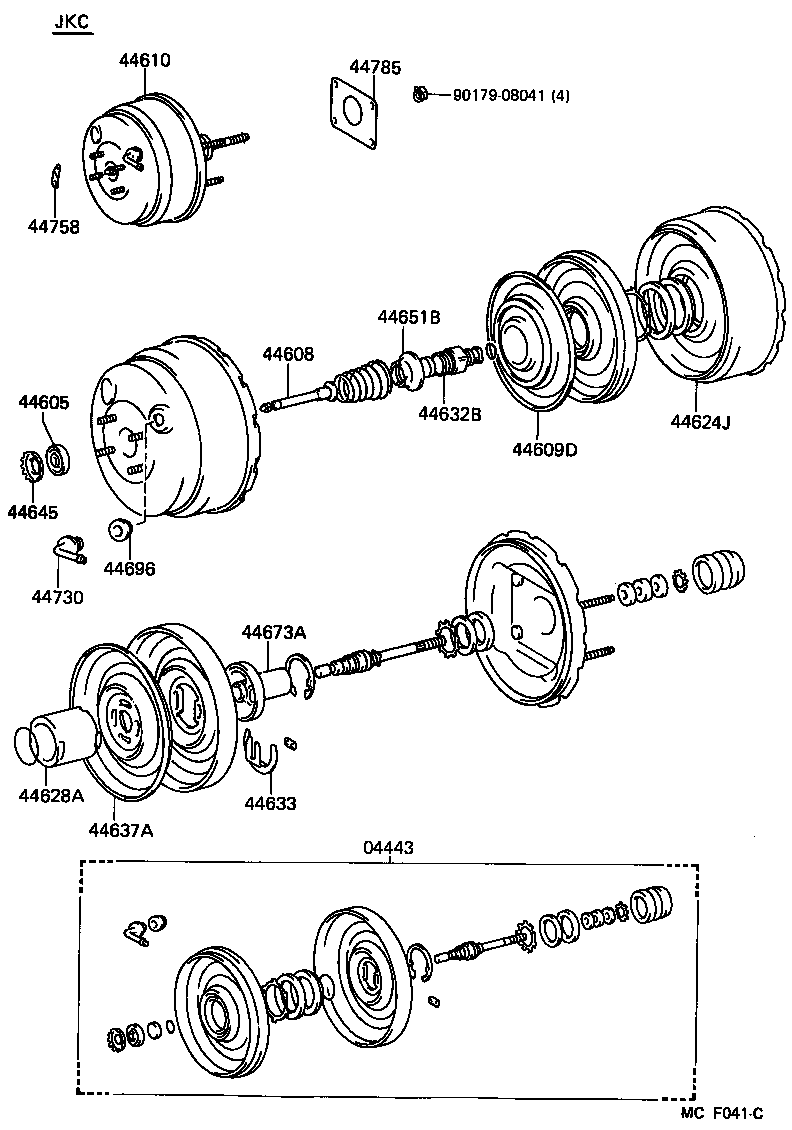 44610-30630 BOOSTER ASSY, BRAKE product image