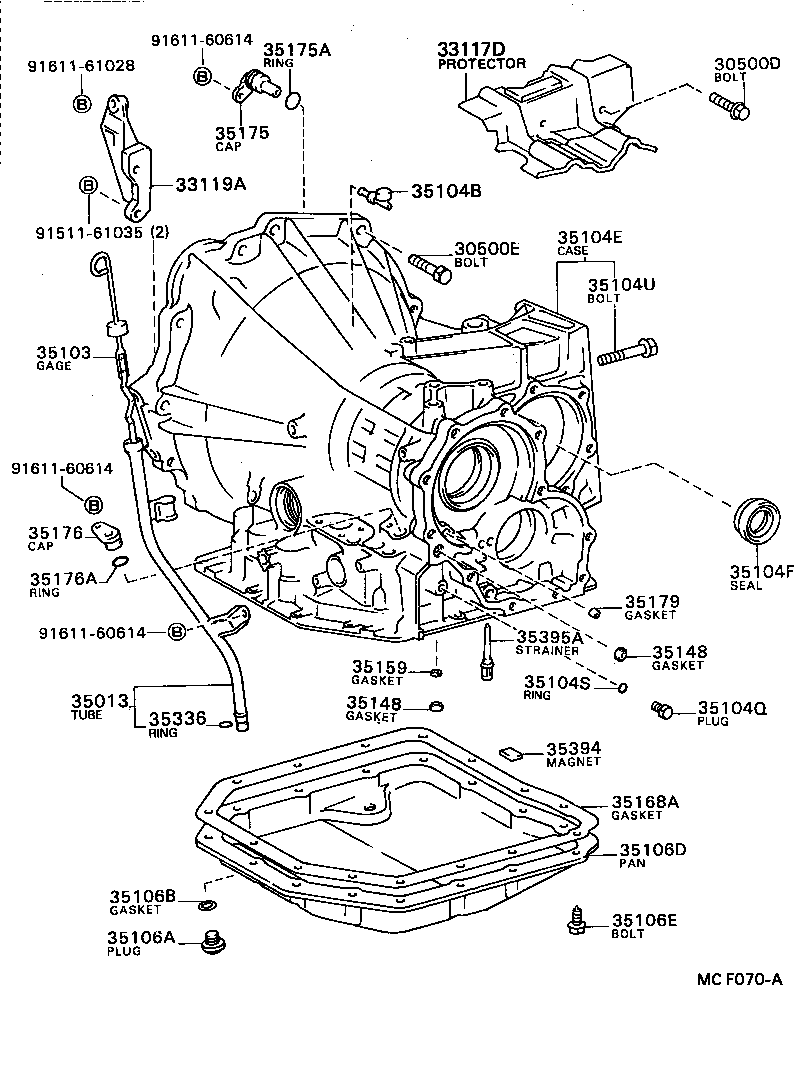 35013-20180 TUBE SUB-ASSY, TRANSMISSION OIL FILLER product image