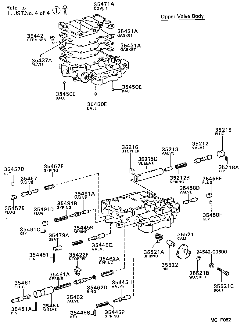 90501-19004 SPRING, COMPRESSION (FOR C-0 ACCUMULATOR PISTON) product image
